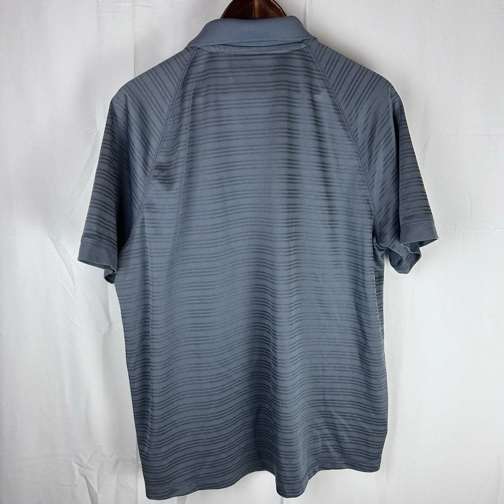 Tulsa Golden Hurricanes Soccer TU Adidas Short Sleeve Gray Polo Men's Size Large